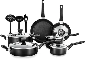 Juego de utensilios de cocina antiadherentes de cocina de 13 piezas - PTFE/PFOA/PFOS sin resistencia al calor - Imagen 1 de 7