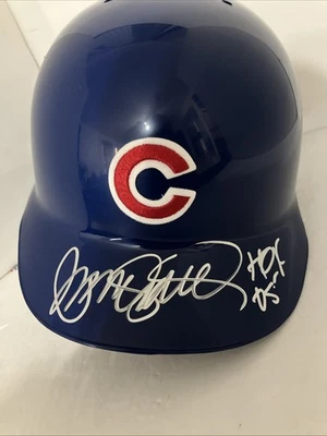 RYNE SANDBERG CHICAGO CUBS HOF FIRMADO EN PERSONA CASCO TAMAÑO COMPLETO CERTIFICADO DE AUTENTICIDAD Foto 1 de 4