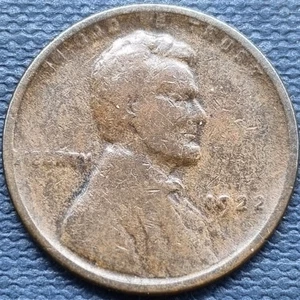 1922 NO D Lincoln Wheat Cent 1c RARE Key Date Circulated #92779 - Bild 1 von 2