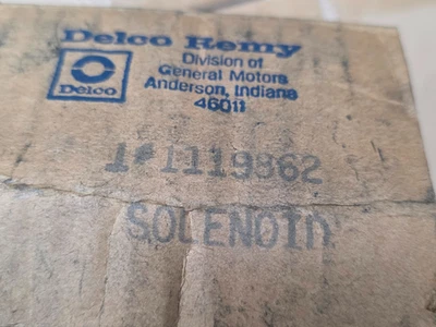 Delco 1119862 Solenoid New Old Stock In Dirty Box - Image 1 of 4