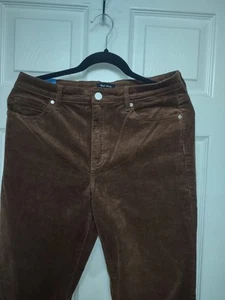 Pants By Well Worn Women’s High Rise Soft Corduroy Pant Size 10/30B/ Brown NEW - Picture 1 of 7