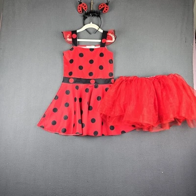 Disfraz de baile Ladybug para niños con tutú y diadema sin marca y sin tamaño Foto 1 de 4