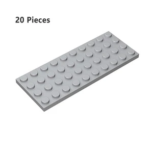 Part 3030 Plate 4X10 Light Gray Building Pieces BULK LOT Bricks Parts 20 PCS NEW - Picture 1 of 12