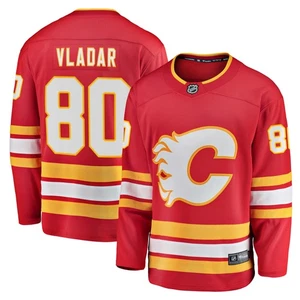 Men's Fanatics Daniel Vladar Red Calgary Flames Home Breakaway Player Jersey - Picture 1 of 3