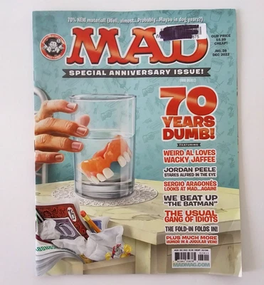 MAD Magazine #28 December 2022 Special Anniversary Issue 70 Years Dumb! - Image 1 of 4