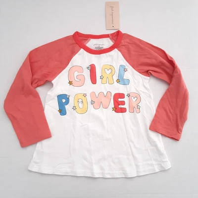 Camiseta First Impressions Niñas 3T Niña Power Manga Larga Corazón Estrellas Camiseta Blanca Foto 1 de 4