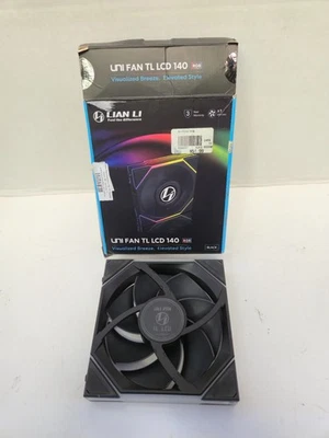 FAN ONLY - Lian Li Uni Fan TL LCD 140 - Black - Image 1 of 4