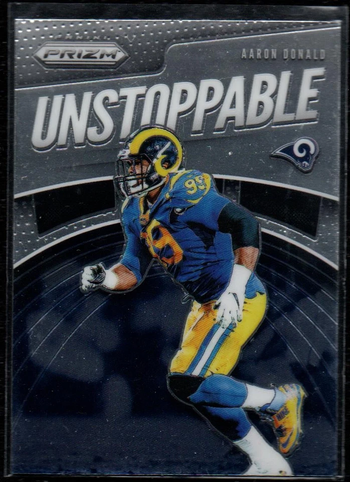 2019 Panini Prizm Unstoppable #UN-AD Aaron Donald Los Angeles Rams  97 - Image 1 of 1