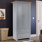 2 Door Wardrobe With 2 Drawers Clothes Storage & Hanging Rail Bedroom Furniture