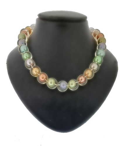 OFF WHITE COLLANA DI PERLE GALLEGGIANTI ZSISKA PERLINE. COLORI ASST