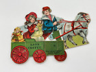 Antique Lion Coffee Advertising Paper Childs Toy Game Puzzle Billy Goat and Cart