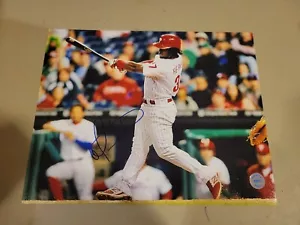 Odubel Herrera Signed IP Auto 8x10 Photo COA Philadelphia Phillies Baseball RY - Picture 1 of 2