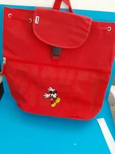 Mickey Unlimited Red Nylon/Vinyl back pack Brand New - Picture 1 of 6