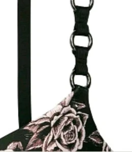 VS very sexy o ring push up bra BRAND NEW size 36b black floral  - Picture 1 of 5