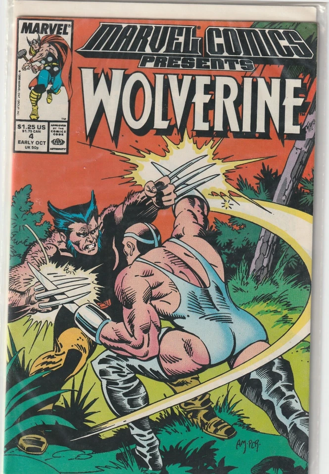 Marvel Comics Presents Wolverine #4 Marvel 1988 NMint! - Image 1 of 1