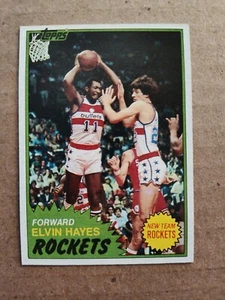 Tarjeta de baloncesto #42 de ELVIN HAYES Houston Rockets 1981-82 Topps - Imagen 1 de 2