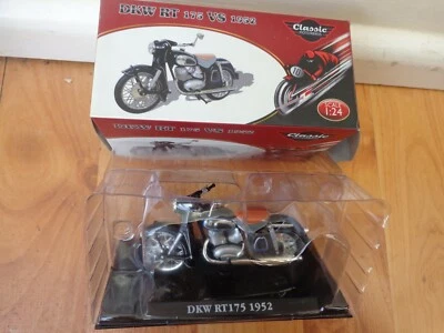 1/24 ATLAS IXO - CLASSIC MOTOR BIKES - DKW RT 175 VS 1952 MOTORCYCLE BIKE - Image 1 of 2