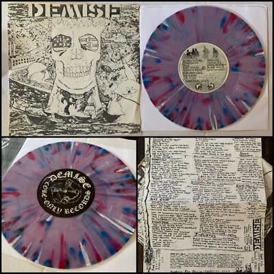 DEMISE s/t EP 10” Splatter Vinyl-Crossed Out Infest Neanderthal Manpig Spazz - Image 1 of 4