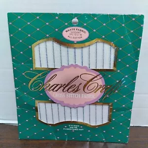 Charles Craft Cross Stitch Fabric Waste Fabric 14 Ct. 1 Pc 12x18 Cotton Open box - Picture 1 of 8