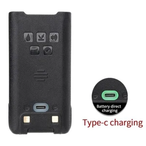 Akumulator litowo-jonowy Wsparcie Typ-C Ładowanie do radia Baofeng UV-9R Pro - Zdjęcie 1 z 9