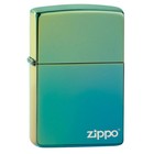 Zippo Windproof Lighter Classic High Polish Teal Zippo Logo 49191ZL