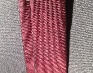 Skinny Red Herring 59" Red with Black Undertone Tie - Stylish & Sleek - Picture 1 of 4