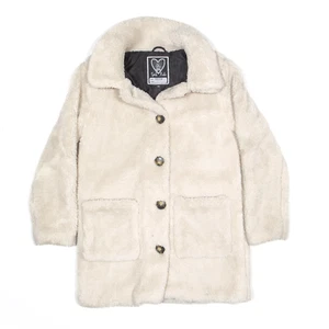 RULE Girls Teddy Fleece Jacket Cream L - Picture 1 of 6