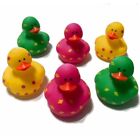 6 BRIGHT PATTERNED CRUISING DUCKS RUBBER DUCKIES 2" PARTY FAVORS CRUISE DUCK