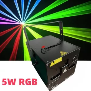5W Disco DJ Laser Light Show DMX512 RGB Animation Night Club Laser Light - Picture 1 of 5