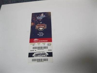 May 29, 2007 Dodgers vs Nationals Ticket - Image 1 of 2