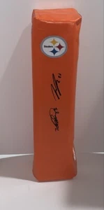 HEATH MILLER & PAT FREIERMUTH SIGNED PITTSBURGH STEELERS TOUCHDOWN PYLON JSA COA - Picture 1 of 1