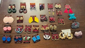 Vintage NOS 80er verschiedene Ohrringe Konvolut 30 Paar Kamee Moden Beverly Hills - Bild 1 von 11