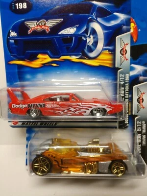 2002 MATTEL HOT WHEELS-FINAL RUNS-DODGE CHARGER DAYTONA CARD & TWANG THANG - Image 1 of 4