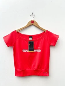 Vintage Nike Dri-Fit Studio 72 T-Shirt Short Sleeve Red Womens Top 225212 - XS - Picture 1 of 16