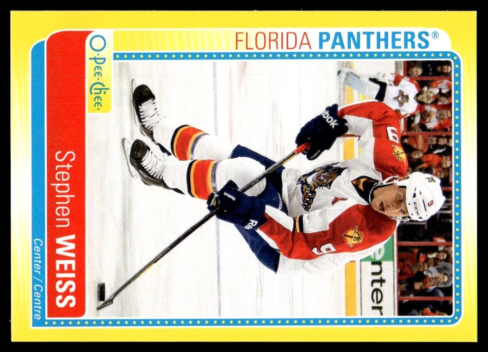 2013-14 O-Pee-Chee Stickers Stephen Weiss Florida Panthers #S-SW R176 - Image 1 of 2