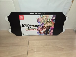 Póster publicitario de exhibición de videojuegos The Great Ace Attorney Chronicles 19"x9" - Imagen 1 de 5