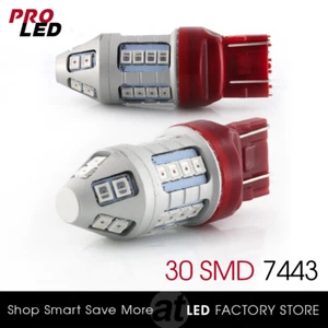 7443/7440 LED Brake Light Bulbs Red Tail Stop High Power LED Chips - Bild 1 von 7