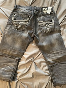 Las mejores ofertas en Vaqueros hombre gris Rock Revival | eBay
