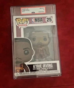 Graded PSA 8 Funko Pop NBA Cavaliers Kyrie Irving 25 - Picture 1 of 3