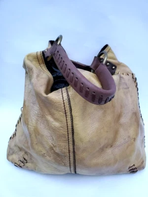 Bolso Hobo de Cuero Bolso de Mano Negro Tostado Marrón Gris Western Rodeo Vaquera Foto 1 de 4