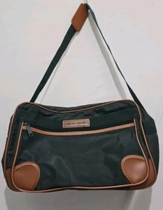 Pierre Cardin Green And Tan Bag Vintage With Shoulder Strap - Picture 1 of 11