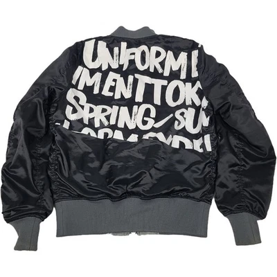 Uniform Experiment Reversible Nylon Bomber L2A Flight Jacket Made in Japan Sz 4 - Image 1 of 4