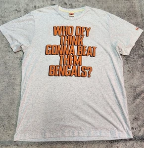 Cincinnati Bengals Herren XL Shirt Hommage Who Dey CHANT NONE NFL Fan Bekleidung - Bild 1 von 19