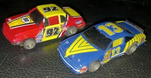 Slot Car Lot Of 2 Nascar Life Like #13 #92 Red Blue Race Cars - Picture 1 of 3