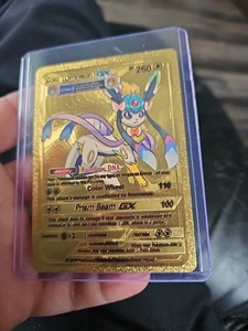 Omneon GX Gold Foil Fan Art Vinyl Textured Collector Pokemon Card  - Picture 1 of 6