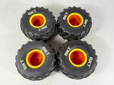 4x OEM Axial SMT10 MAX D BKT Tires & Wheels 12mm Hex 140mm Tall 75mm Wide - Image 1 of 4