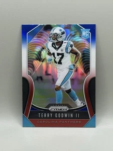 Terry Godwin II 2019 Prizm Football RC RED WHITE & BLUE Carolina Panthers NM B2 - Picture 1 of 6