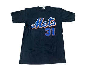 Vintage New York Mets Mike Piazza Black Majestic Jersey Shirt Medium Vintage - Bild 1 von 6