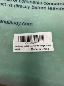 HANDLANDY Ladies Leather Gardening Size Large Gloves, Thorn Proof Long Garden - Picture 1 of 13