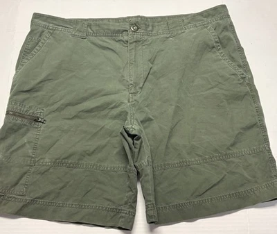 Мужские шорты Nautica Clipper Relaxed Fit Flat Front 42/9,5 зеленые ребристые для грузового лагеря - Изображение 1 из 4